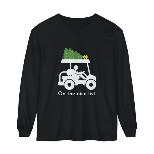 "On the Nice List" Christmas Long SleeveTee